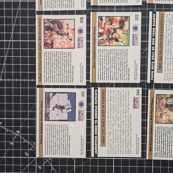10 card lot of 1991 Pro Set '1990 Replay' and 'NFL Newsreel' cards NEAR MINT! - Picture 7 of 12